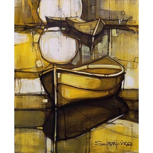 Salman Farooqi, 24 x 30 Inch, Acrylic on Canvas, Seascape Painting, AC-SF-655 Salman Farooqi, 24 x 30 Inch, Acrylic on Canvas, Seascape Painting, AC-SF-655